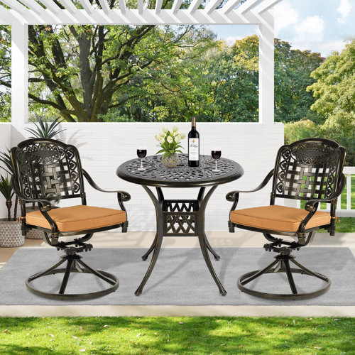 Round Two Person Patio Dining Sets You'll Love Wayfair